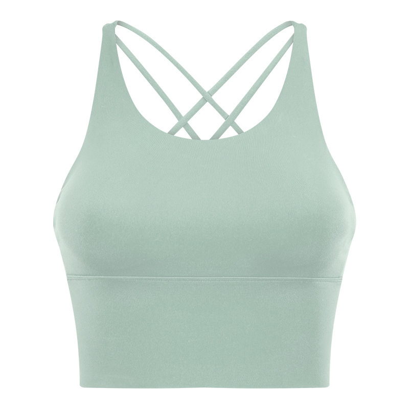 New beautiful back sports bra women's backless fitness yoga bra thin camisole top summer D19095