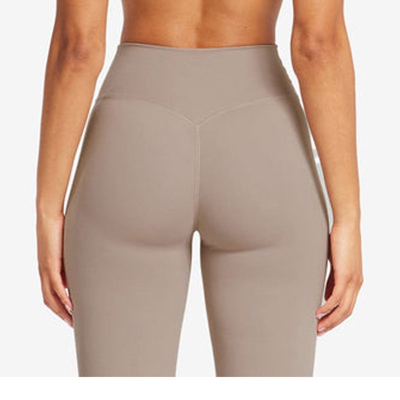 European and American foreign trade cross-border yoga fitness vest with chest pads and beautiful back slings nude quick-drying high waist sports training pants