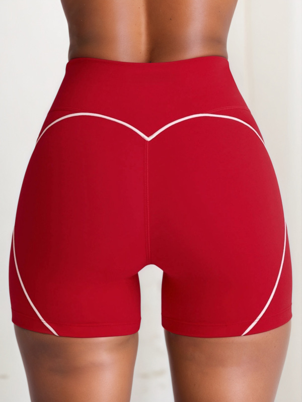 European and American foreign trade cross-border nude beauty back sports contrast color bra suspenders peach hips high elastic quick-drying hip-lifting yoga pants