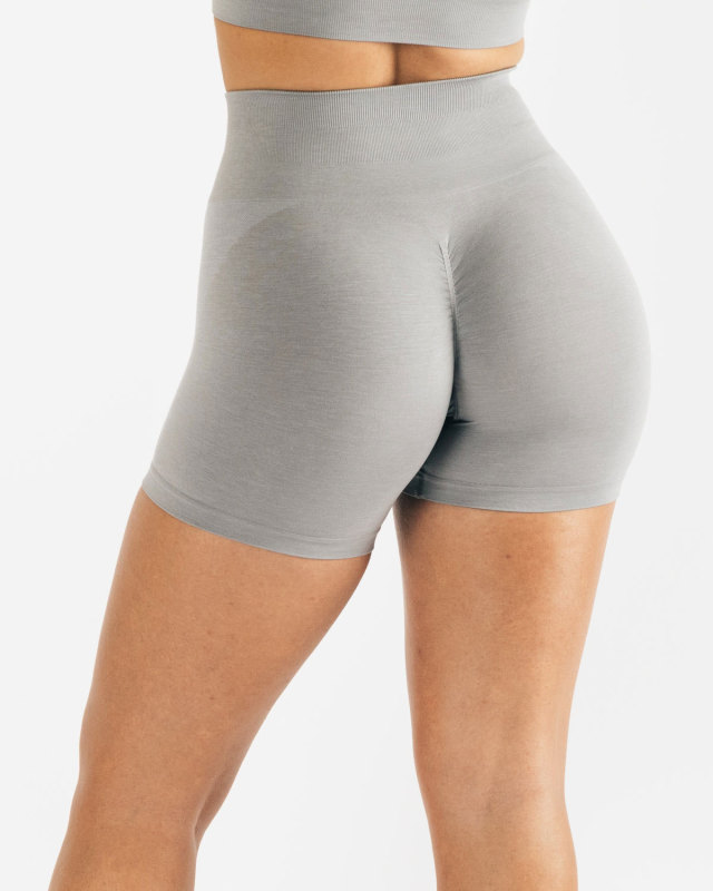PY-5292-DkJacquard Fitness Shorts and Seamless Fitness Capri Pants