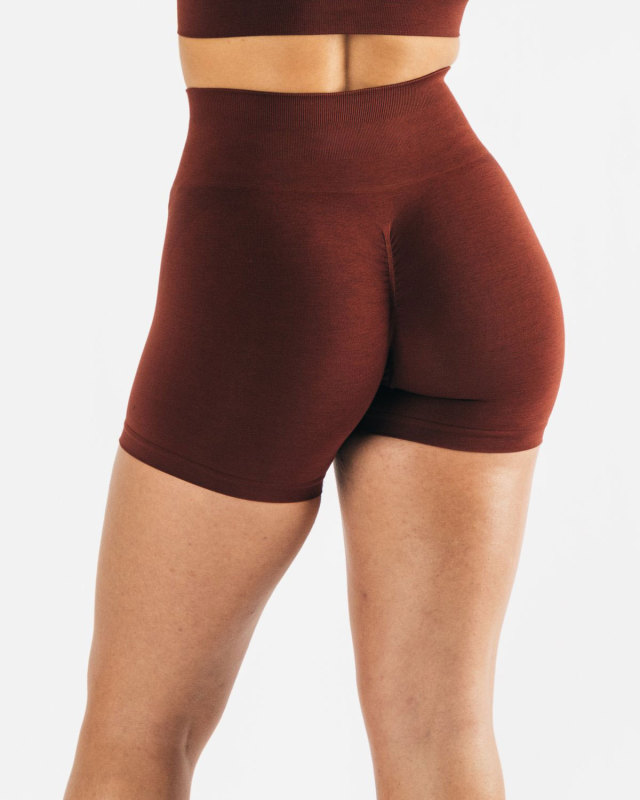 AliExpress Amazon Side Jacquard Gym Shorts Seamless Gym Three Pants Snowflake Color Yoga Shorts