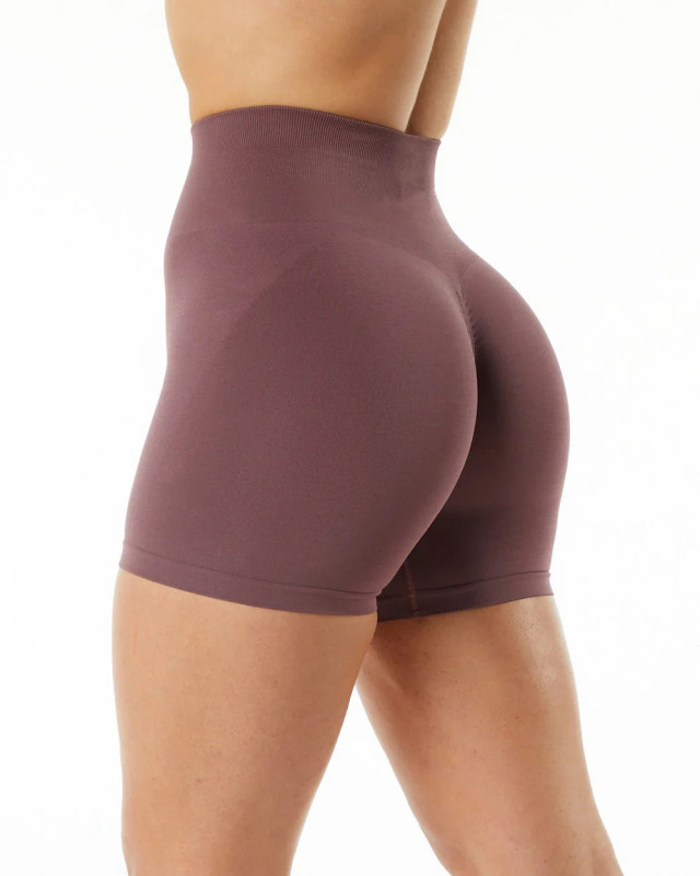 PY-5292-DkJacquard Fitness Shorts and Seamless Fitness Capri Pants