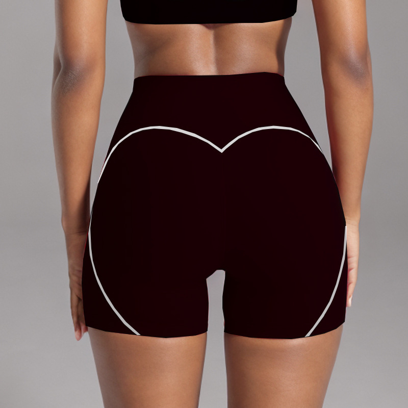 European and American foreign trade cross-border nude beauty back sports contrast color bra suspenders peach hips high elastic quick-drying hip-lifting yoga pants
