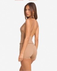Rose Brown Shorts