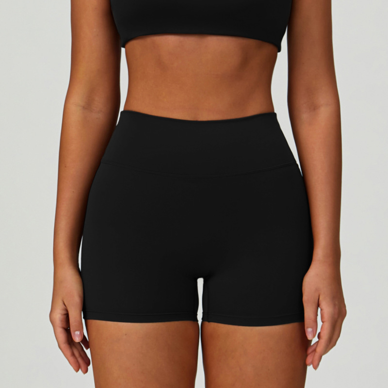 Cross-border nude yoga shorts tight high waist quick-drying outdoor sports shorts women's casual running fitness clothes 9300