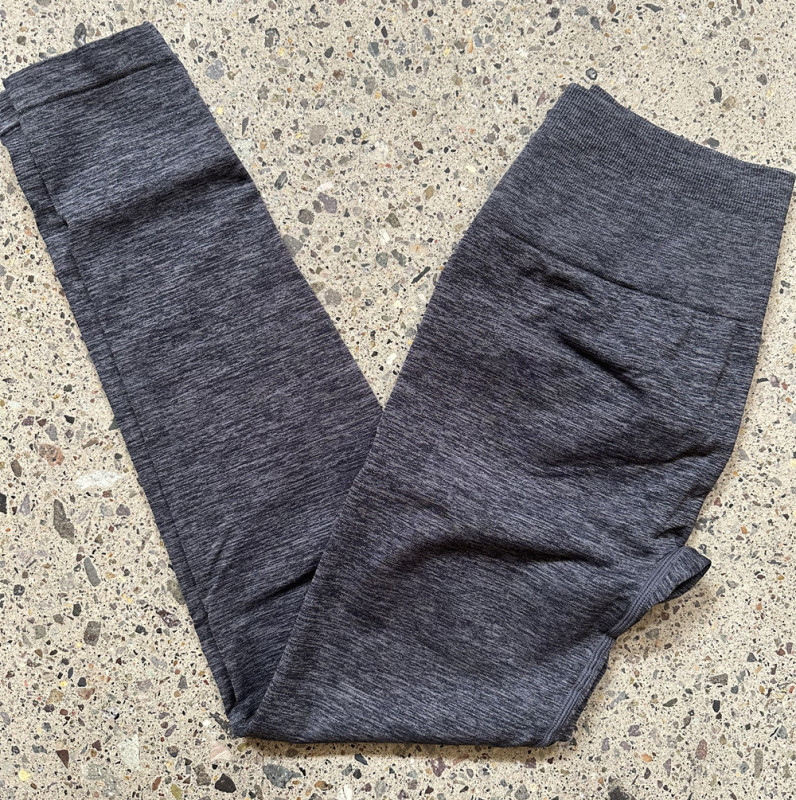 PY-5292-CK Jacquard Fitness Shorts And Seamless Fitness Capri Pants