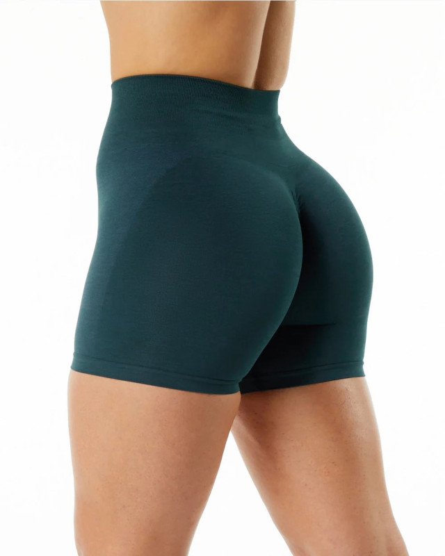 AliExpress Amazon Side Jacquard Gym Shorts Seamless Gym Three Pants Snowflake Color Yoga Shorts
