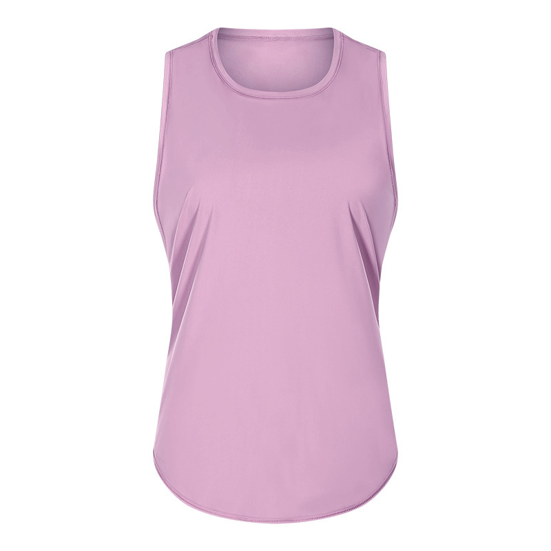 New quick-drying vest women's fitness yoga sleeveless blouse running breathable loose sports T-shirt summer S2023