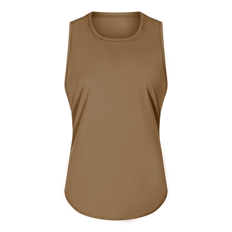 DQ-S2023 quick-drying vest yoga sleeveless blouse running breathable loose sports T-shirt