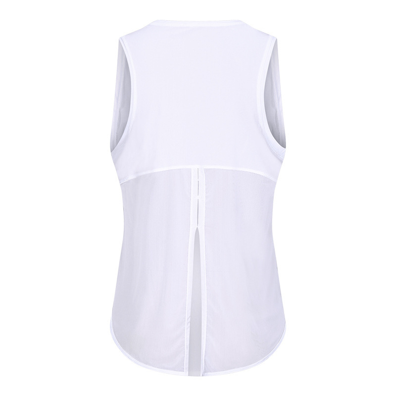 New quick-drying vest women's fitness yoga sleeveless blouse running breathable loose sports T-shirt summer S2023