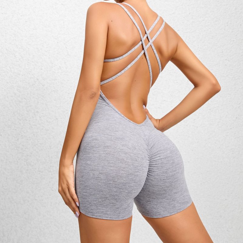 QS-71013-Woman Training Yoga Jumpsuit