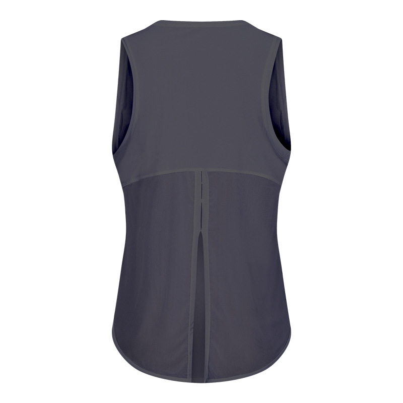 DQ-S2023 quick-drying vest yoga sleeveless blouse running breathable loose sports T-shirt