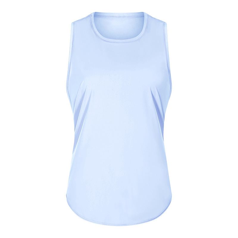 DQ-S2023 quick-drying vest yoga sleeveless blouse running breathable loose sports T-shirt