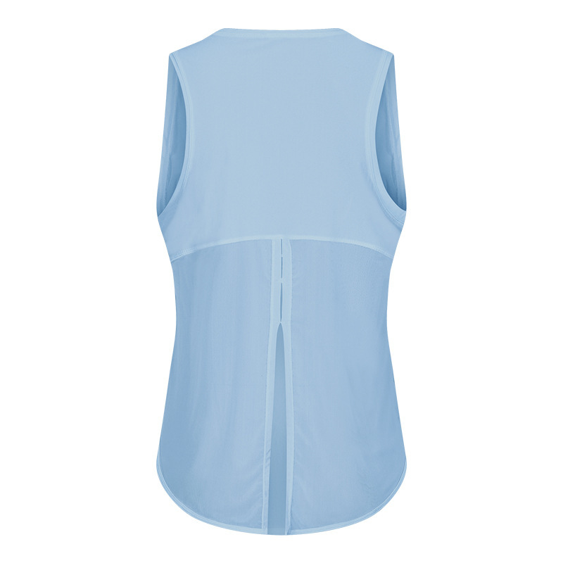 New quick-drying vest women's fitness yoga sleeveless blouse running breathable loose sports T-shirt summer S2023