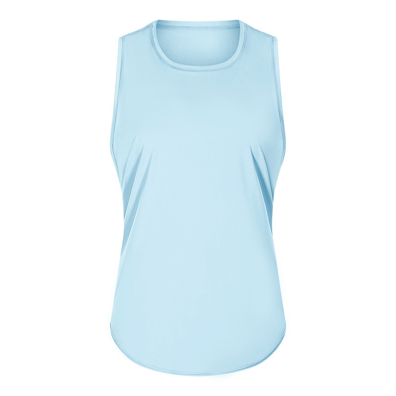 DQ-S2023 quick-drying vest yoga sleeveless blouse running breathable loose sports T-shirt