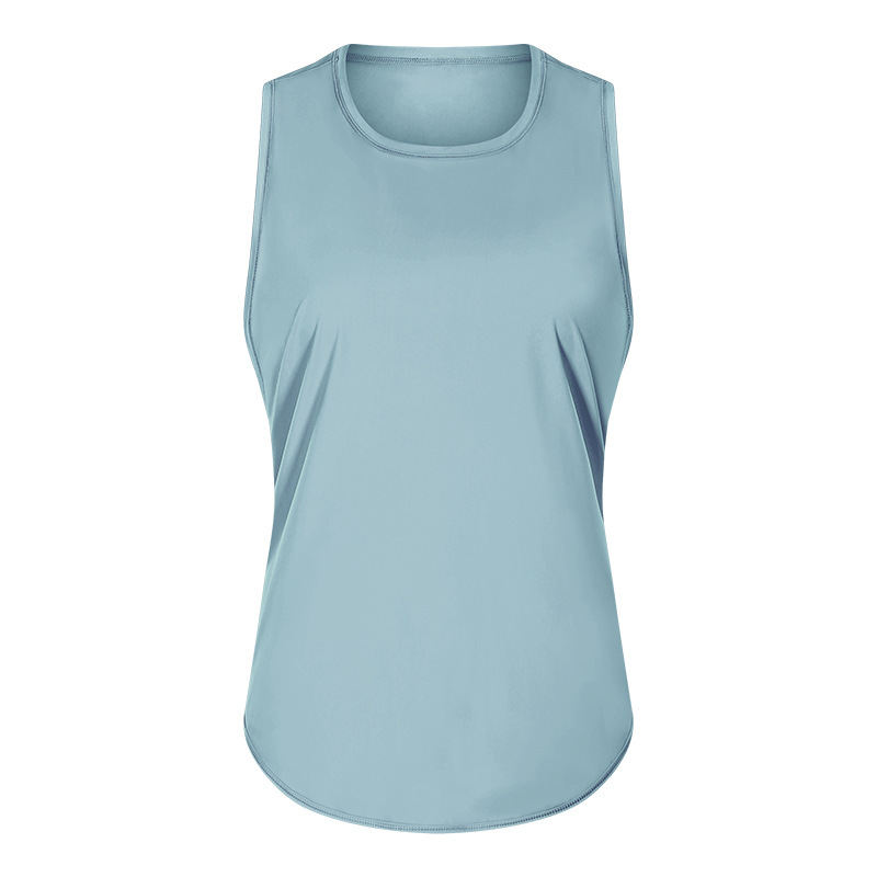 DQ-S2023 quick-drying vest yoga sleeveless blouse running breathable loose sports T-shirt
