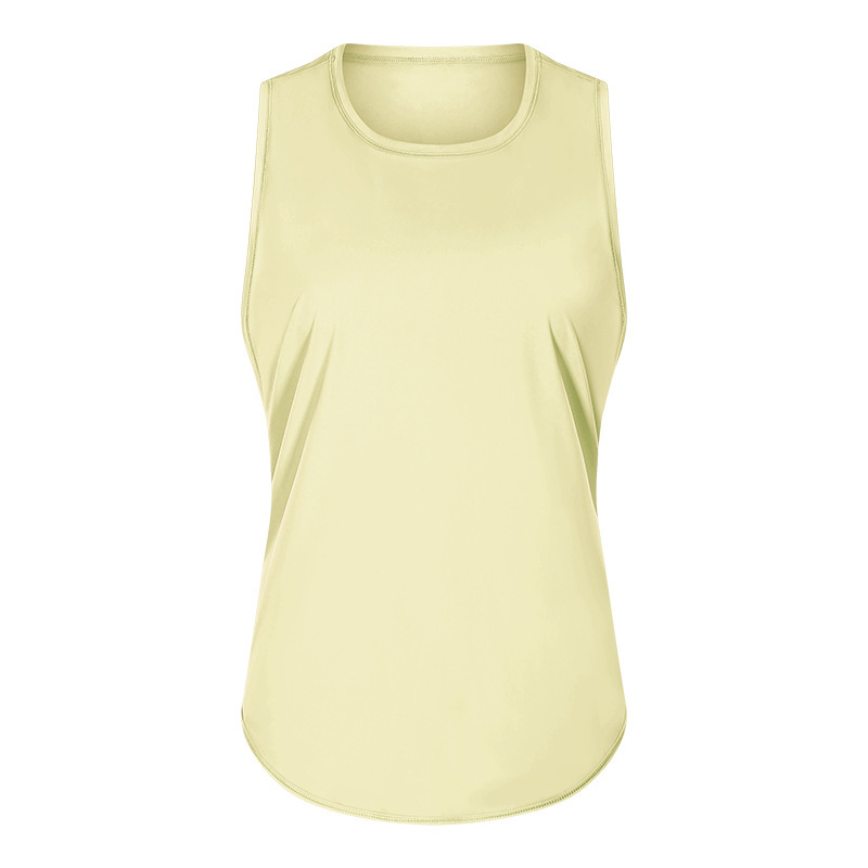 New quick-drying vest women's fitness yoga sleeveless blouse running breathable loose sports T-shirt summer S2023