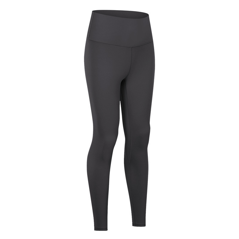 Diqian skin-friendly nude yoga pants women's high waist hip-lifting running tight stretch sports fitness pants D19037-2