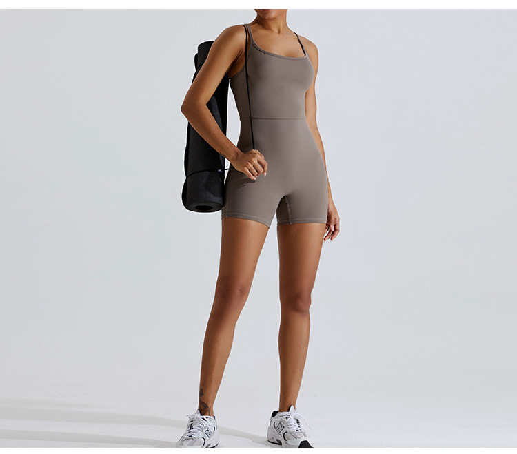 YJ-TM0163LTY Women's  quick-drying yoga fitness jumpsuit