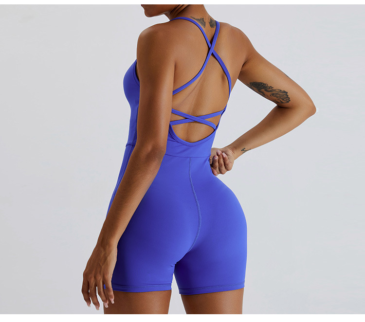 YJ-TM0163LTY Women's  quick-drying yoga fitness jumpsuit