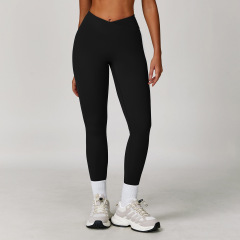 ZC-ECK4501-CK    Cross high waist tight yoga leggings