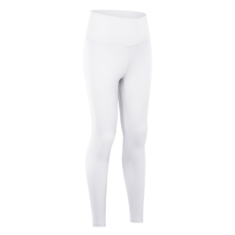 Diqian skin-friendly nude yoga pants women's high waist hip-lifting running tight stretch sports fitness pants D19037-2