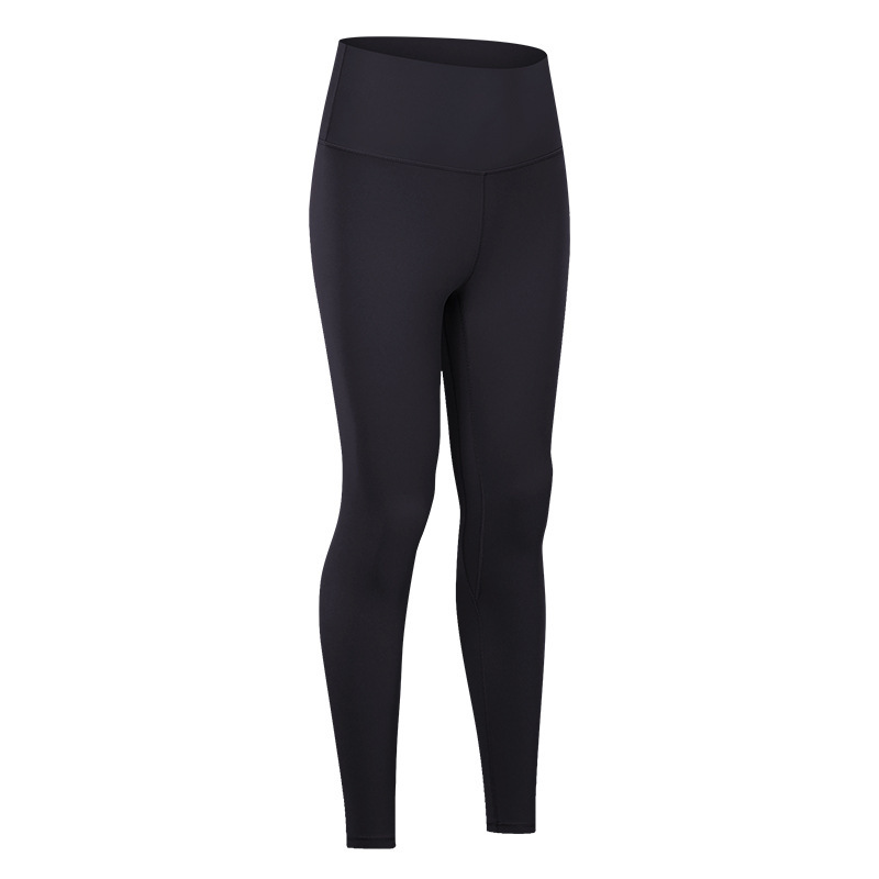 Diqian skin-friendly nude yoga pants women's high waist hip-lifting running tight stretch sports fitness pants D19037-2