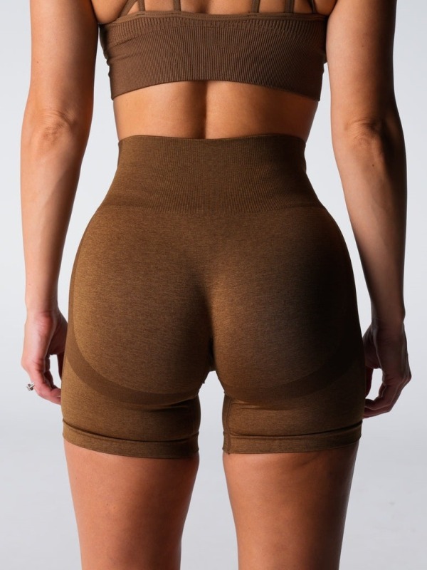 European and American style cationic polyester nylon AB yarn high elastic big hip-lifting dark flower seamless yoga pants three-quarter pants fitness pants