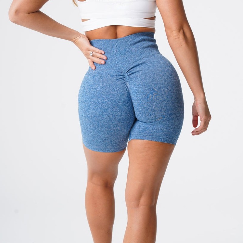 AliExpress Amazon hip pleated hip lift waist snowflake seamless fitness yoga shorts fitness three-quarter pants