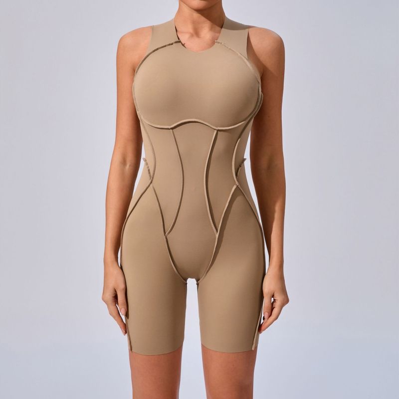 QS-25100-LTY-Three-dimensional Stitched Jumpsuit
