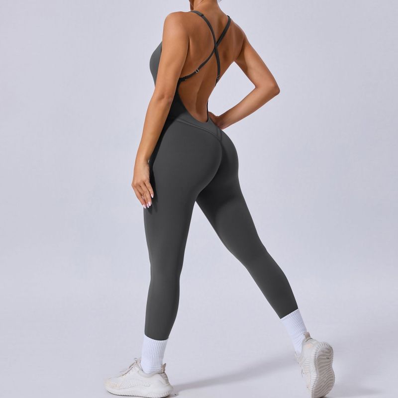 QS-90107-LTY-Adjustable Shoulder Straps jumpsuit