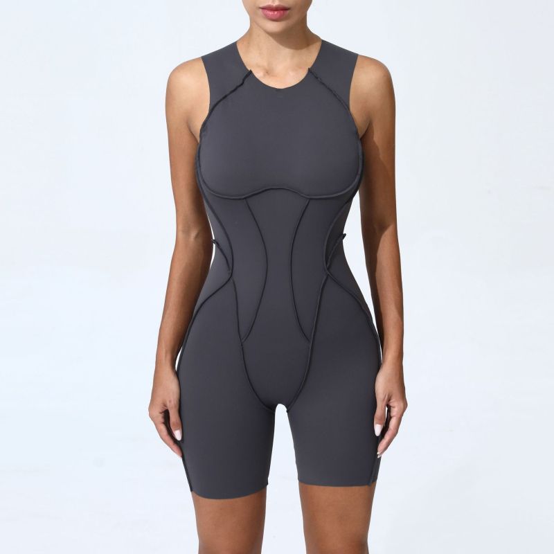 QS-25100-LTY-Three-dimensional Stitched Jumpsuit