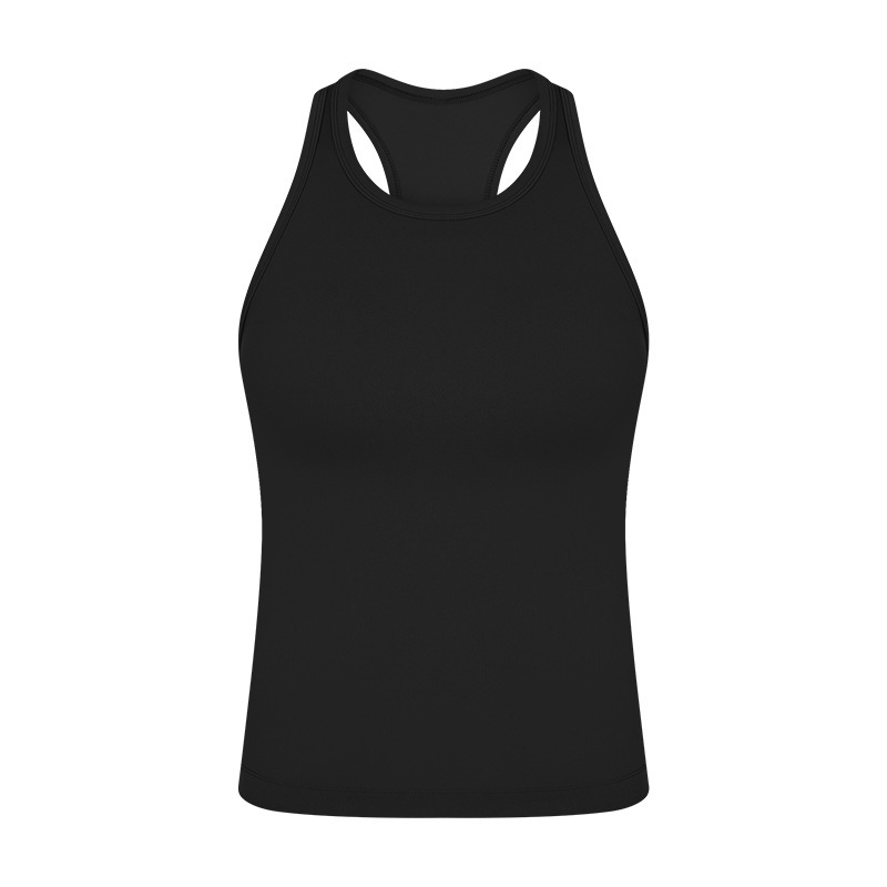 Summer nude high elastic sports tops slim yoga clothes new yoga vest fitness women wear DT343