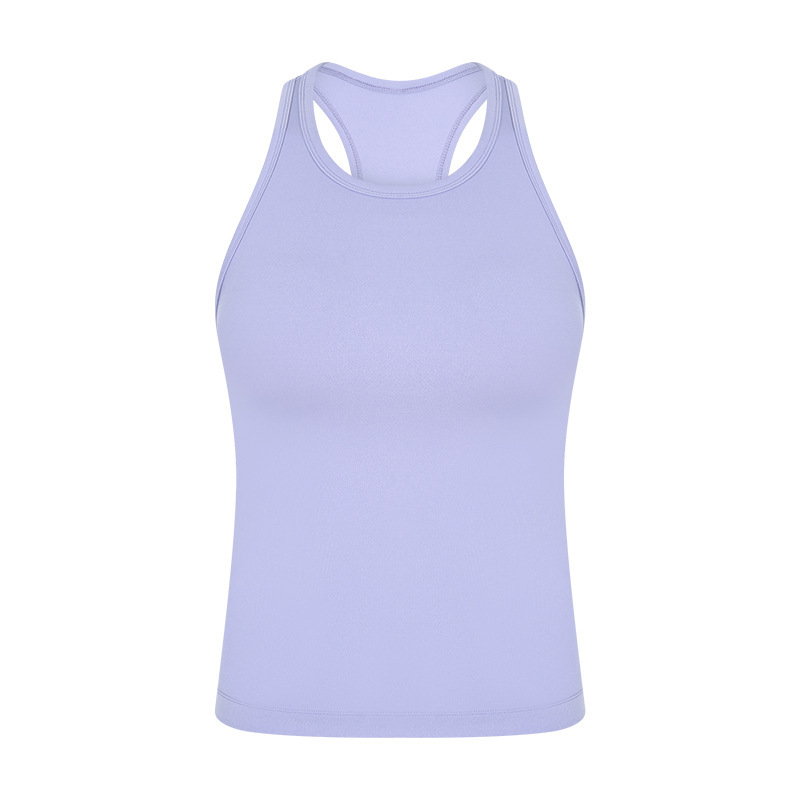 Summer nude high elastic sports tops slim yoga clothes new yoga vest fitness women wear DT343