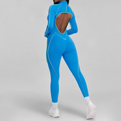 Long Sleeve - Backless Director Blue