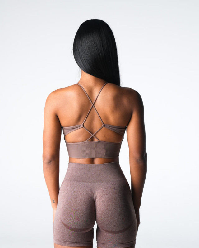 Specially supply cross-border nylon large backless beautiful strap cup high collar drawstring seamless sports bra fitness bra