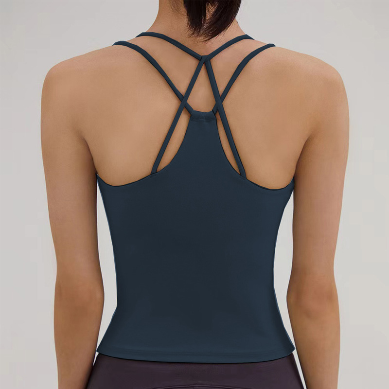 PBD-OR277 Fine shoulder strap cross-over top