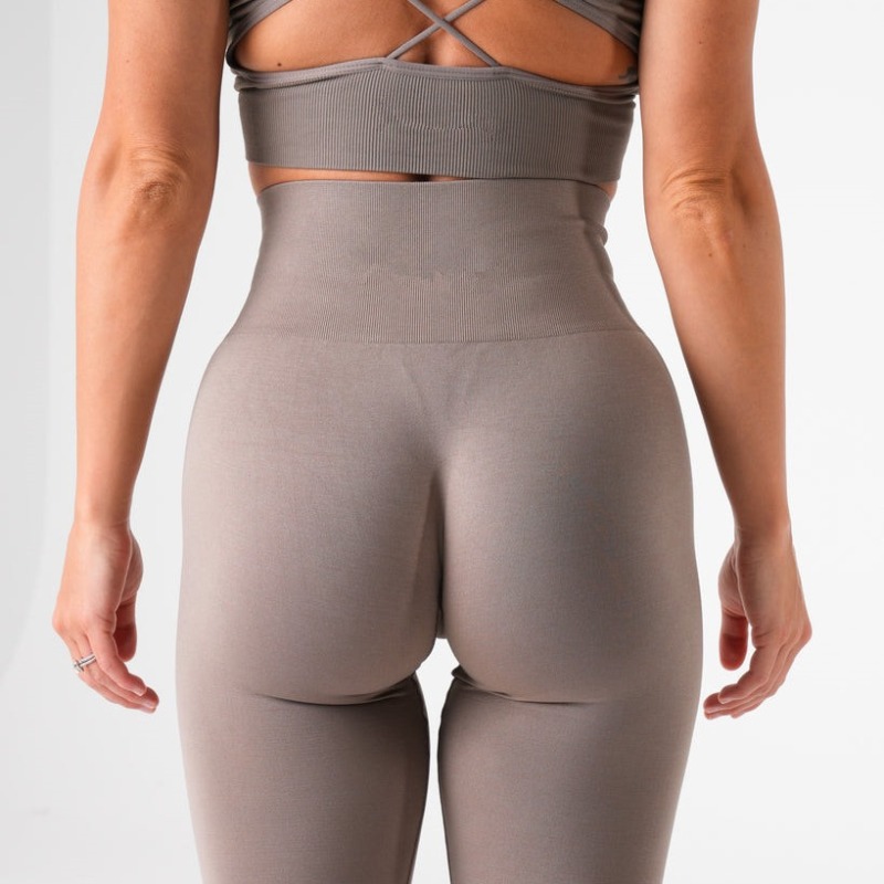 Specially supply cross-border tight hip-lifting wrinkle-free linen cationic fitness trousers yoga trousers seamless nine-point trousers
