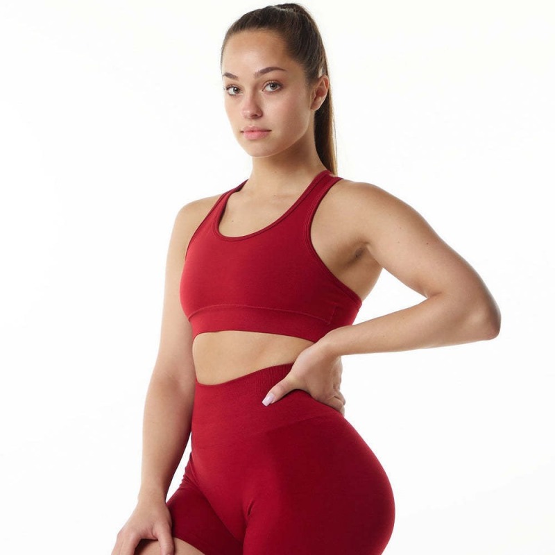Specially supply cross-border double cross back beautiful back sports bra seamless three-quarter pants set yoga bra shorts set
