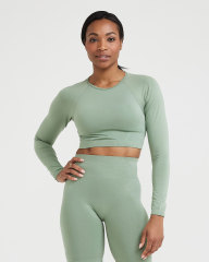 Sage Green Long Sleeve Pant Suit