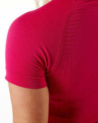 Bright pink short sleeves