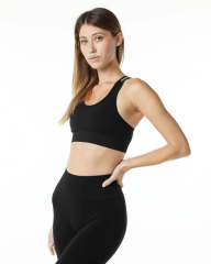 Linen Black Bra Shorts Set