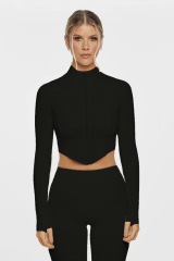 Deep black coat