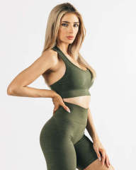 Coffee bra shorts set