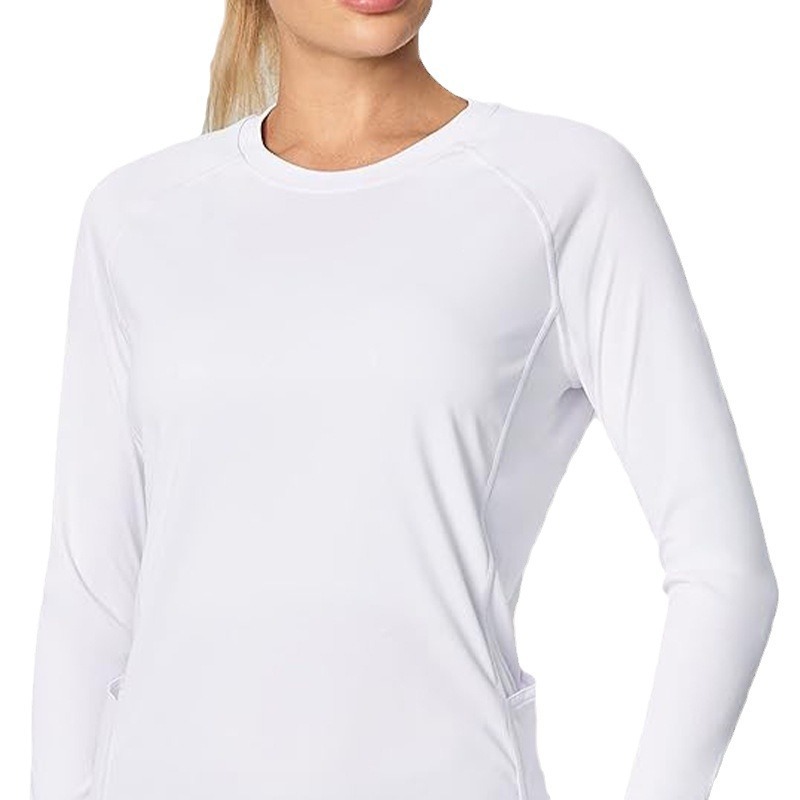 New women's yoga suit long sleeve UPF50+ sun protection sportswear UV protection outdoor running fitness loose T