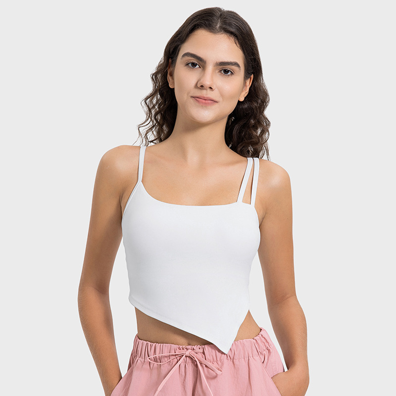Spaghetti straps, beautiful bras, chest pads, running yoga vests, side breasts, sports underwear, fitness clothes, summer women's DSS116