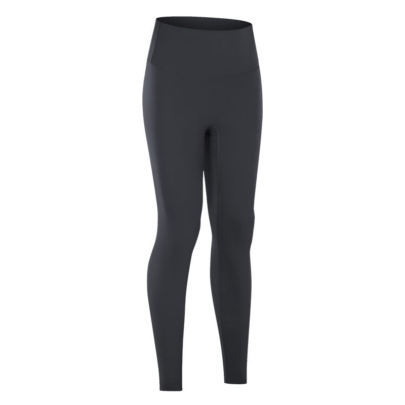 Diqian new nude fitness pants women's no embarrassing line high waist sports hip stretch yoga pants D19108-2