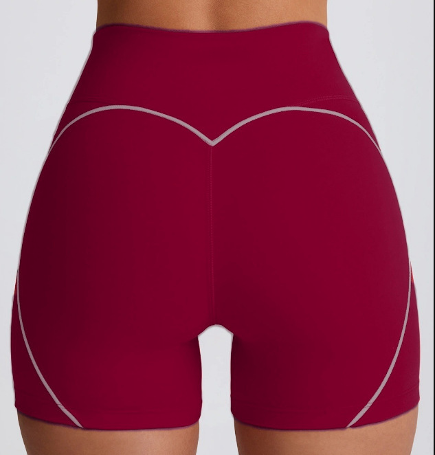 New European and American contrast color thin strap sports suit U-shaped beautiful back vest fitness yoga Pilates outer wear bra