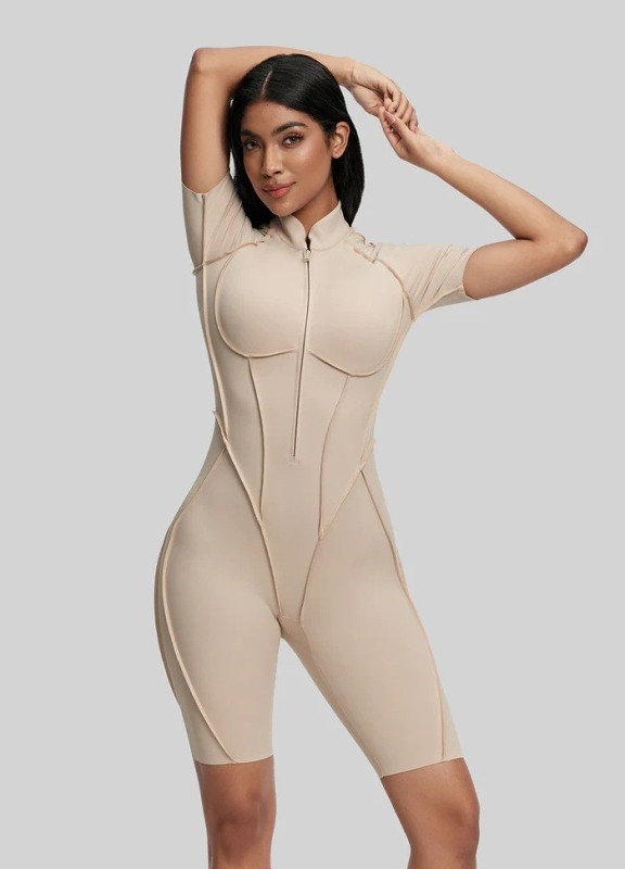 Summer sports fitness jumpsuit for women breathable tight and comfortable back hollow with chest pad yoga suit sports suit