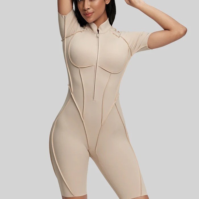 Summer sports fitness jumpsuit for women breathable tight and comfortable back hollow with chest pad yoga suit sports suit